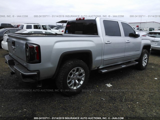 3GTU2NEC2HG357196 - 2017 GMC SIERRA K1500 SLT SILVER photo 4