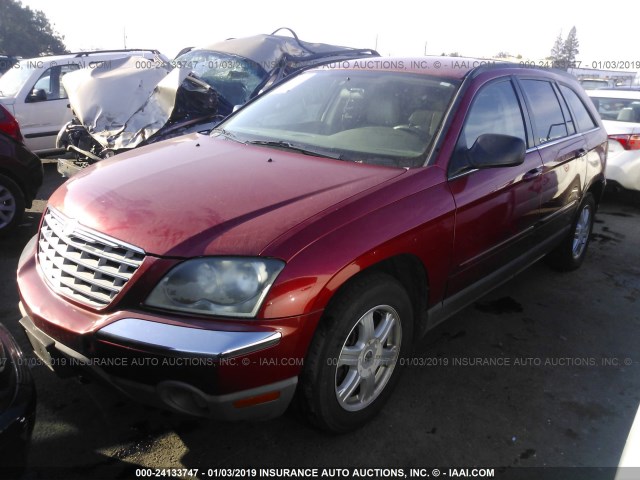 2A4GM68426R735617 - 2006 CHRYSLER PACIFICA TOURING RED photo 2