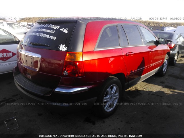 2A4GM68426R735617 - 2006 CHRYSLER PACIFICA TOURING RED photo 4