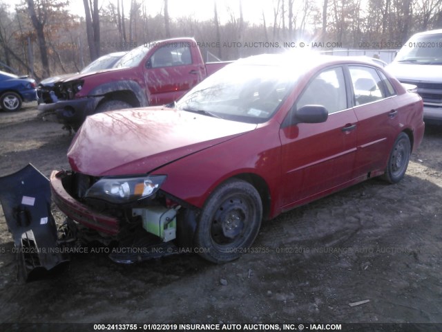 JF1GE616X8H503561 - 2008 SUBARU IMPREZA 2.5I RED photo 2