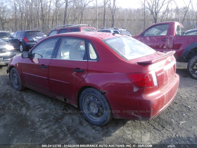 JF1GE616X8H503561 - 2008 SUBARU IMPREZA 2.5I RED photo 3