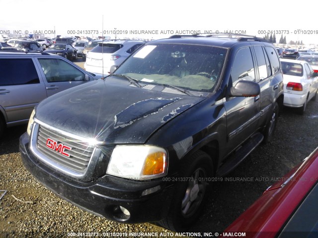 1GKDT13S432263472 - 2003 GMC ENVOY BLACK photo 2