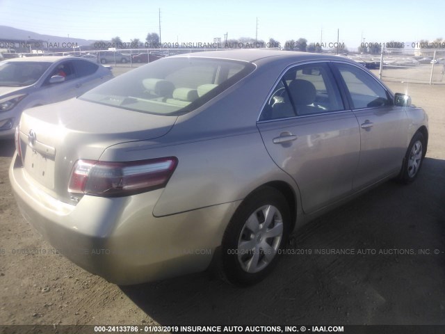 4T1BE46KX7U509179 - 2007 TOYOTA CAMRY NEW GENERAT CE/LE/XLE/SE GOLD photo 4