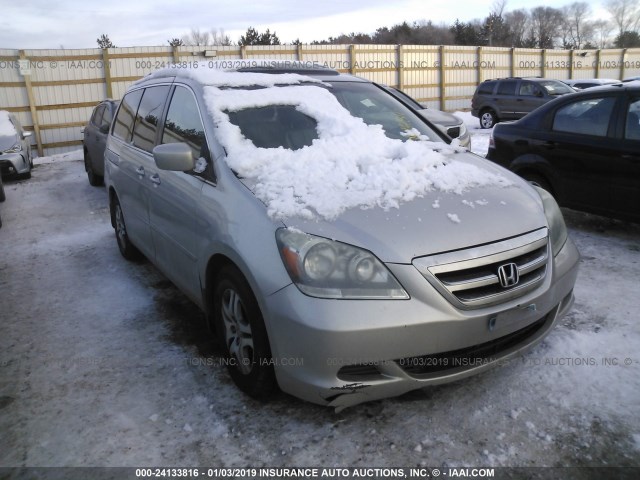 5FNRL38787B413216 - 2007 HONDA ODYSSEY EXL SILVER photo 1