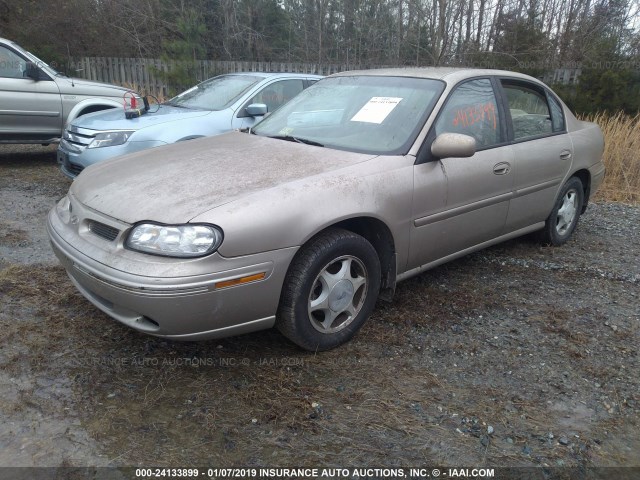 1G3NG52MXX6302451 - 1999 OLDSMOBILE CUTLASS GLS GOLD photo 2