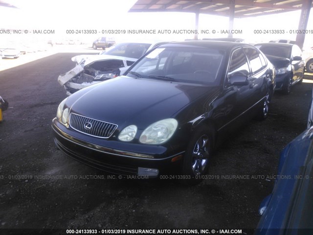 JT8BD69S230175003 - 2003 LEXUS GS 300 BLACK photo 2