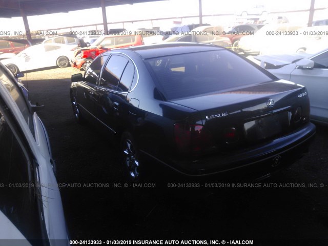 JT8BD69S230175003 - 2003 LEXUS GS 300 BLACK photo 3