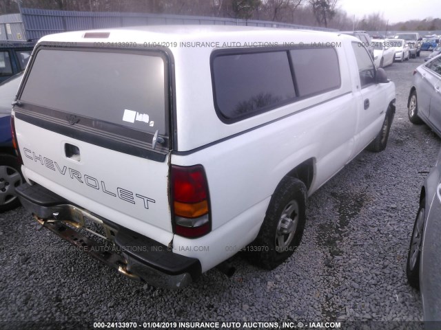 1GCEC14W22Z141328 - 2002 CHEVROLET SILVERADO C1500 WHITE photo 4