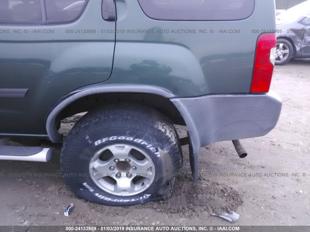 5N1ED28Y61C571553 - 2001 NISSAN XTERRA XE/SE GREEN photo 6