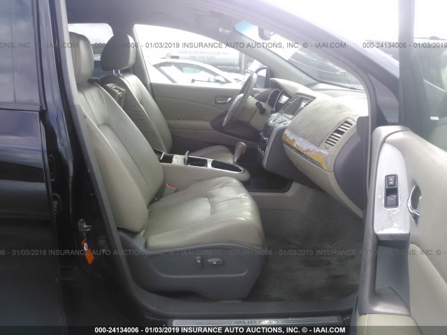 JN8AZ18UX9W029415 - 2009 NISSAN MURANO S/SL BLACK photo 5