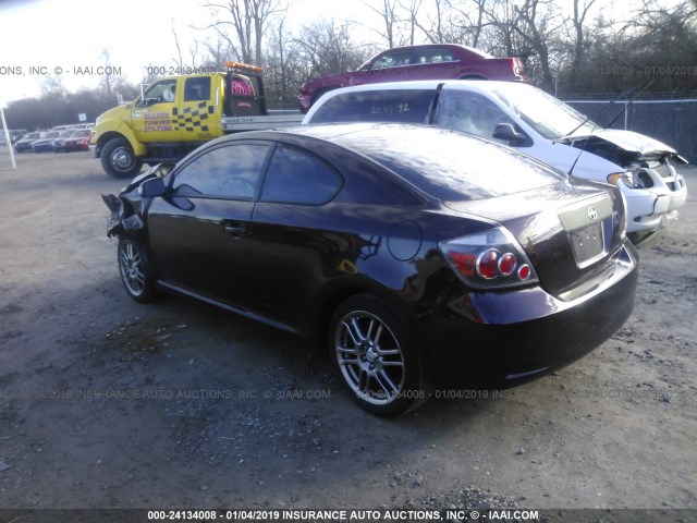 JTKDE167880256386 - 2008 TOYOTA SCION TC იასამნისფერი ფოტო 3