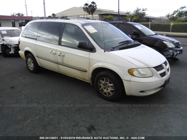 2B4GP443X2R642494 - 2002 DODGE GRAND CARAVAN SPORT WHITE photo 1