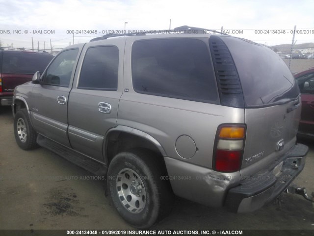 1GKEC13V01R150783 - 2001 GMC YUKON BEIGE photo 3