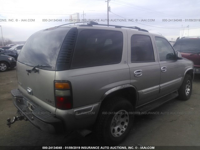 1GKEC13V01R150783 - 2001 GMC YUKON BEIGE photo 4