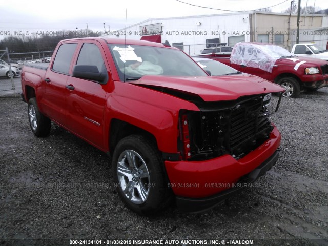 3GCPCPEC8JG597543 - 2018 CHEVROLET SILVERADO C1500 CUSTOM RED photo 1