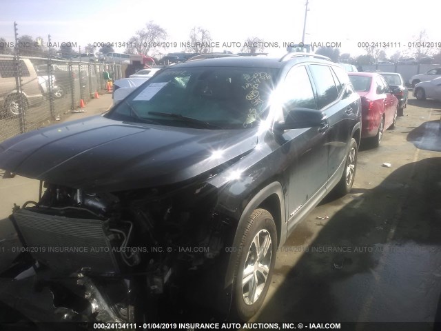 3GKALMEVXJL245985 - 2018 GMC TERRAIN SLE BLACK photo 2