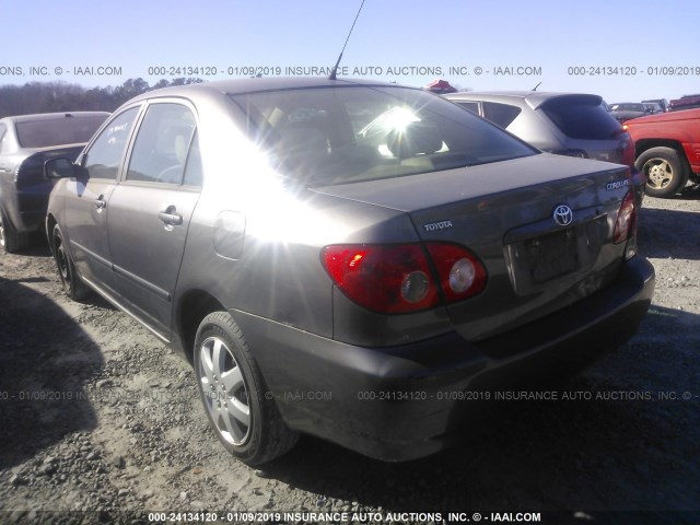 1NXBR32E38Z982079 - 2008 TOYOTA COROLLA CE/LE/S GRAY photo 3