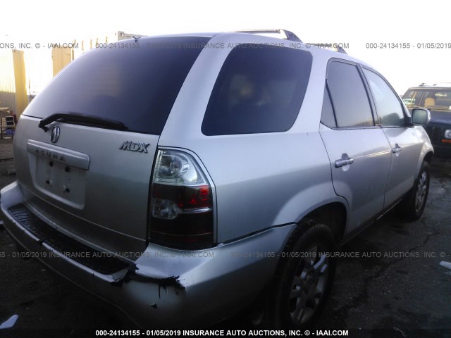 2HNYD18615H547460 - 2005 ACURA MDX TOURING SILVER photo 4