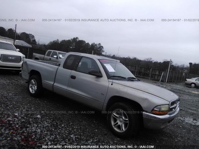 1B7GL22X2YS577365 - 2000 DODGE DAKOTA SILVER photo 1