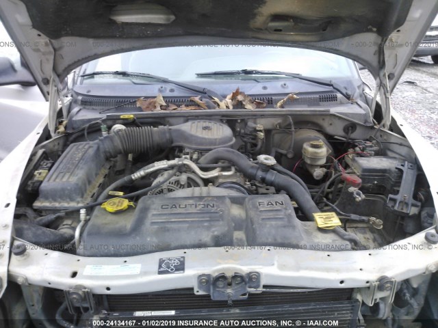 1B7GL22X2YS577365 - 2000 DODGE DAKOTA SILVER photo 10