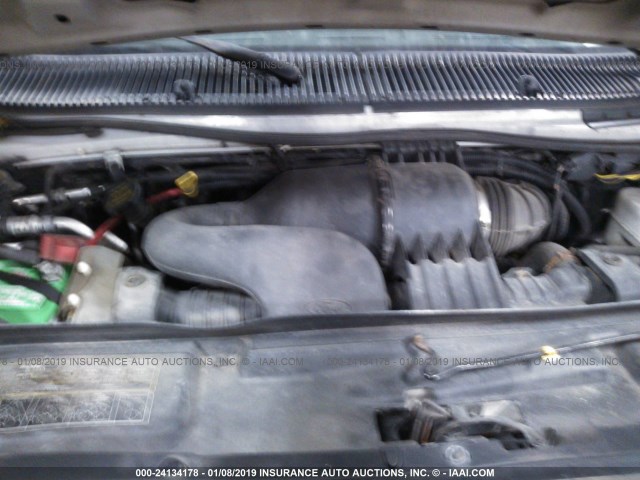 1FTNE1EL8CDA19554 - 2012 FORD ECONOLINE E150 VAN WHITE photo 10