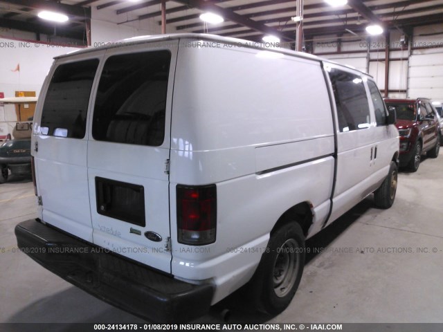 1FTNE1EL8CDA19554 - 2012 FORD ECONOLINE E150 VAN WHITE photo 4