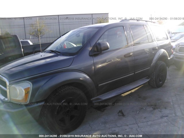 1D4HB58D44F162673 - 2004 DODGE DURANGO LIMITED GRAY photo 2