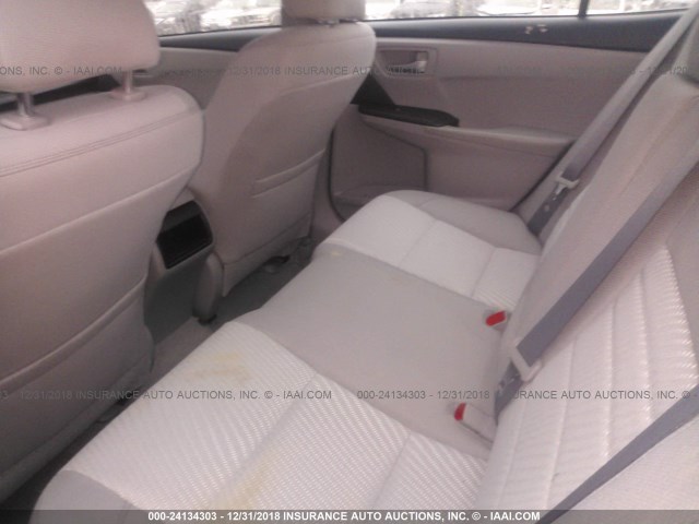 4T4BF1FK4FR454101 - 2015 TOYOTA CAMRY LE/XLE/SE/XSE GRAY photo 8