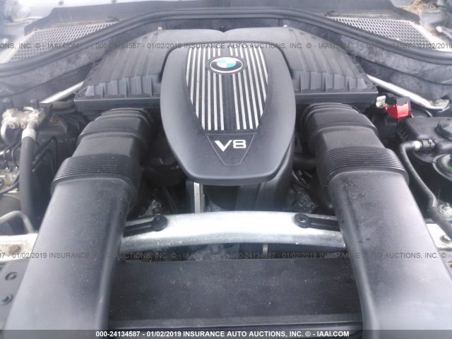 5UXFE8C52AL311431 - 2010 BMW X5 XDRIVE48I BLACK photo 10