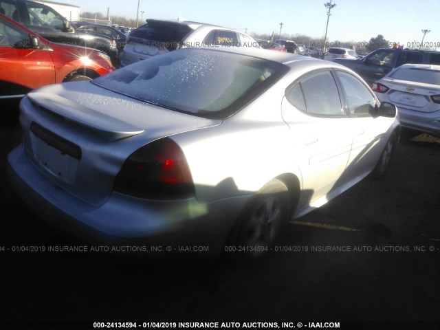 2G2WP542051201654 - 2005 PONTIAC GRAND PRIX ვერცხლისფერი ფოტო 4