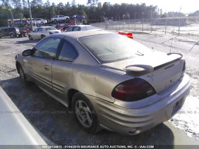 1G2NF12F12C121654 - 2002 PONTIAC GRAND AM SE1 GOLD photo 3