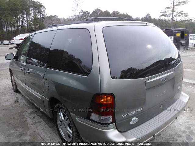 2FMDA53463BA91493 - 2003 FORD WINDSTAR SEL GRAY photo 3