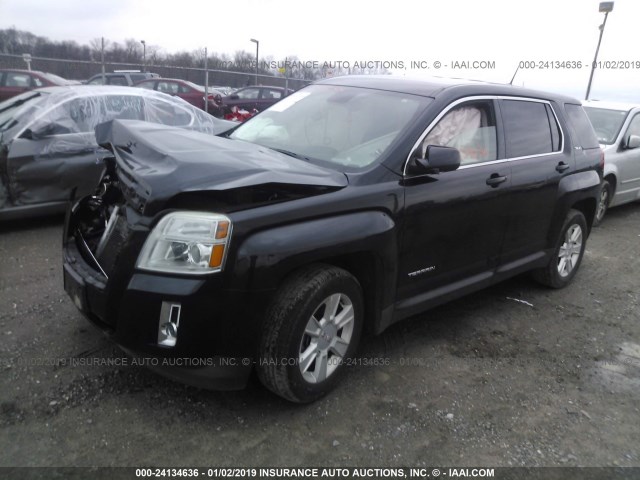 2GKFLREK2D6248459 - 2013 GMC TERRAIN SLE BLACK photo 2