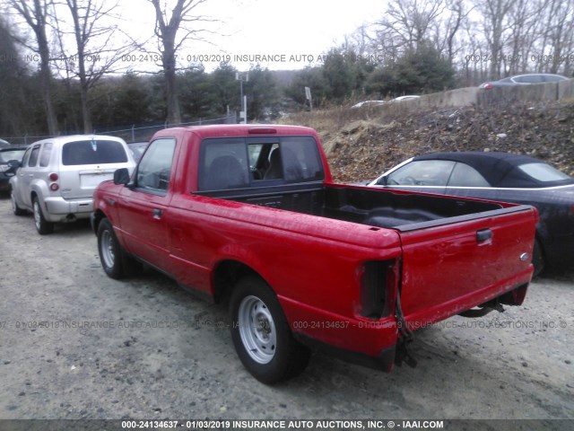 1FTYR10D12TA65006 - 2002 FORD RANGER RED photo 3