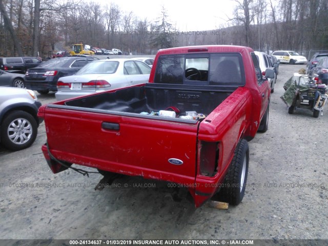 1FTYR10D12TA65006 - 2002 FORD RANGER RED photo 6