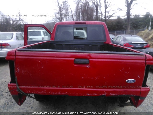 1FTYR10D12TA65006 - 2002 FORD RANGER RED photo 8