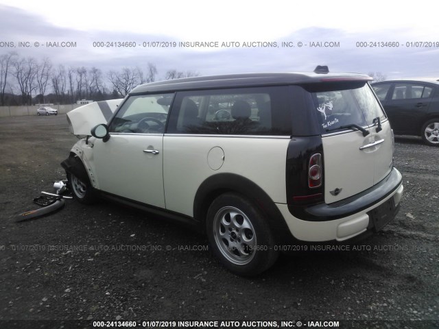 WMWZF3C55DT490001 - 2013 MINI COOPER CLUBMAN BLACK photo 3