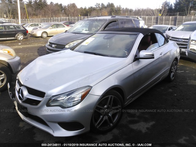 WDDKK5KF9EF291447 - 2014 MERCEDES-BENZ E 350 SILVER photo 2