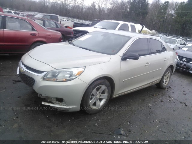 1G11B5SL7EF186412 - 2014 CHEVROLET MALIBU LS BEIGE photo 2