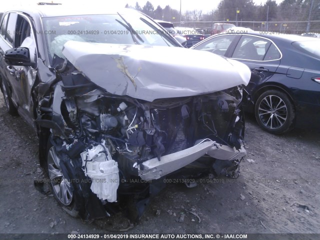 5TDBKRFH1ES005460 - 2014 TOYOTA HIGHLANDER LE/LE PLUS GRAY photo 6