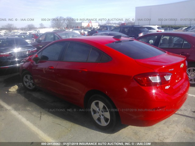 1G1BC5SM2J7189278 - 2018 CHEVROLET CRUZE LS RED photo 3