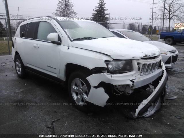 1C4NJCEA8HD207049 - 2017 JEEP COMPASS LATITUDE WHITE photo 1