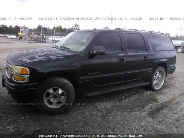 1GKFK66U03J149643 - 2003 GMC YUKON XL DENALI BLACK photo 2