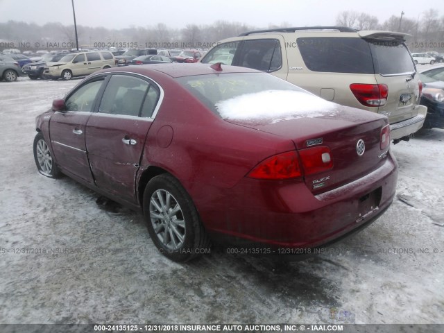 1G4HJ5EM3BU109844 - 2011 BUICK LUCERNE CXL RED photo 3