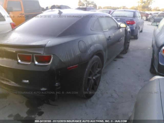 2G1FA1E33C9140031 - 2012 CHEVROLET CAMARO LS BLACK photo 4