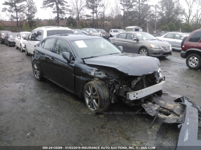 JTHBK262682063187 - 2008 LEXUS IS 250 GRAY photo 1