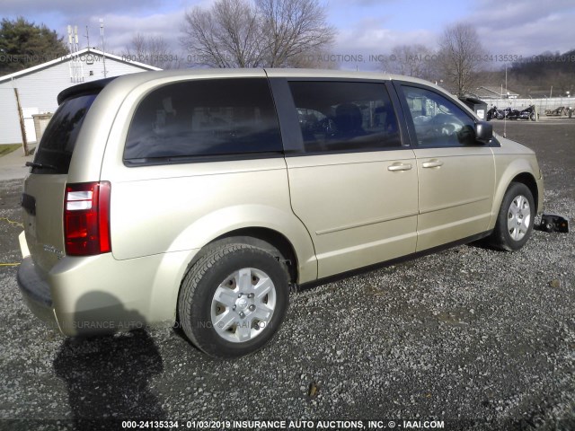 2D4RN4DE0AR377539 - 2010 DODGE GRAND CARAVAN SE GOLD photo 4