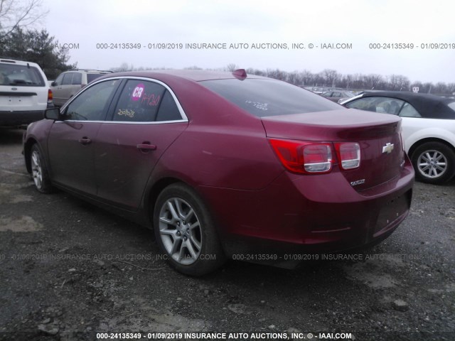1G11D5RR4DF119513 - 2013 CHEVROLET MALIBU 1LT RED photo 3