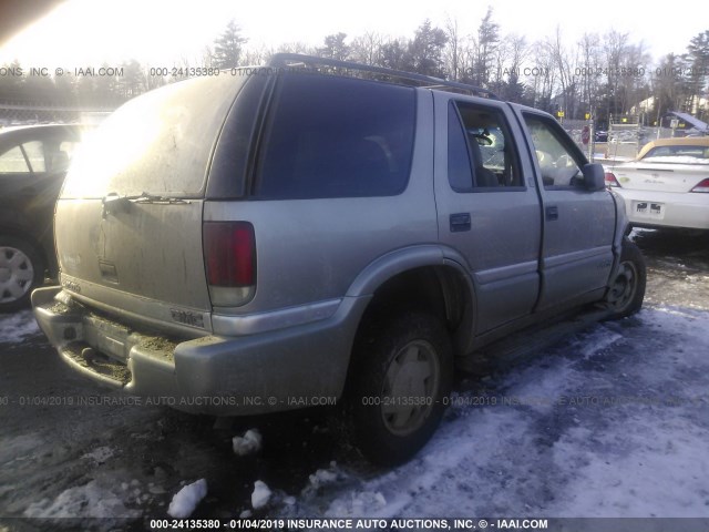 1GKCS13W7X2539621 - 1999 GMC JIMMY GRAY photo 4