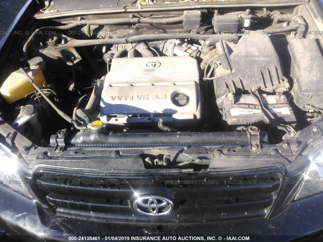 JTEEP21A960147507 - 2006 TOYOTA HIGHLANDER LIMITED BLACK photo 10